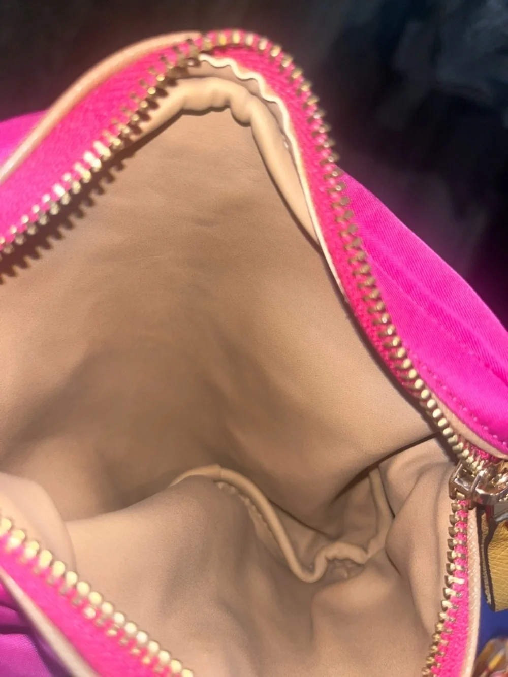 NWOT Michael Kors Hot Pink Nylon Belt Bag with Neutral Strap
